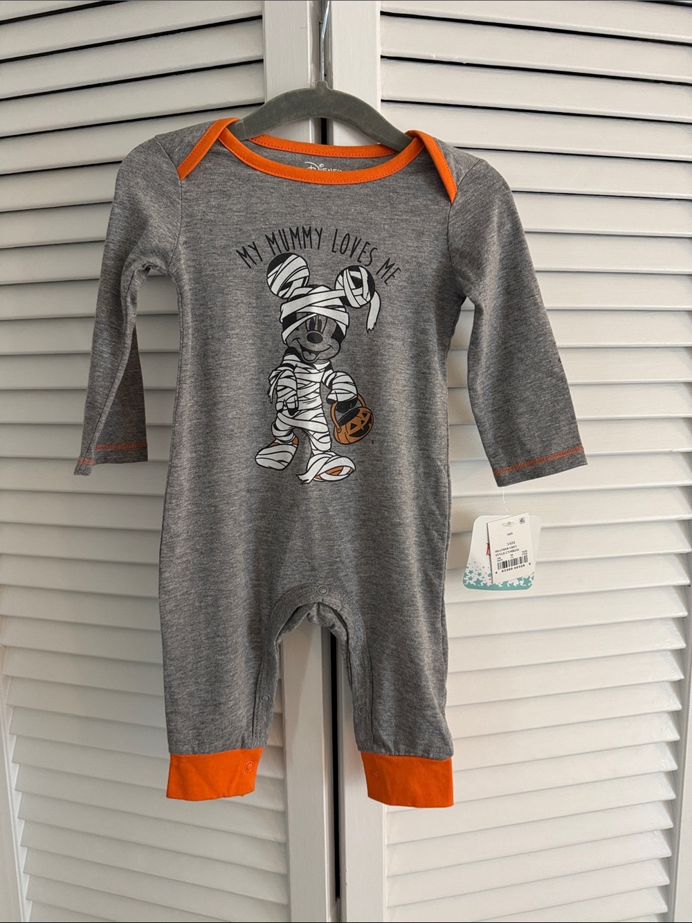 Disney Baby Halloween Mickey Onesie 3-6m